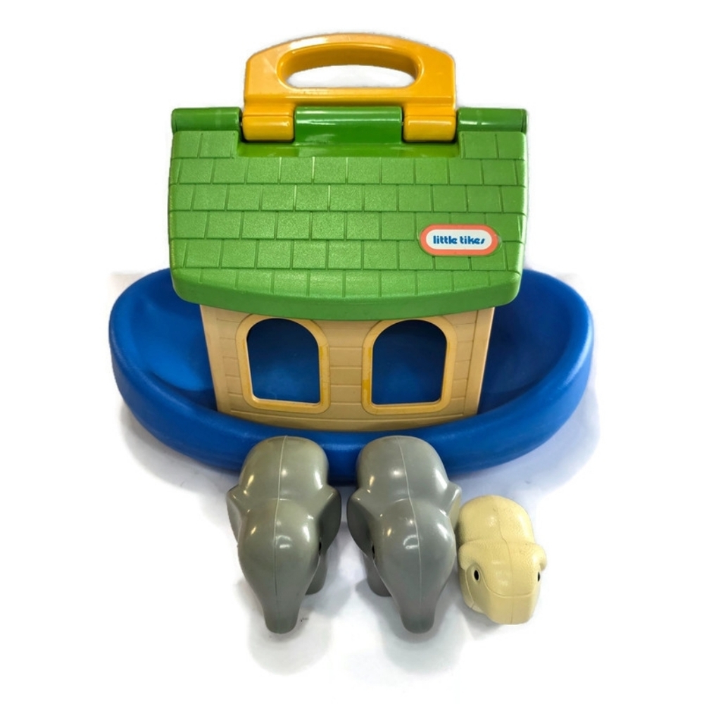 Little Tikes Toddler Tots Noah's Ark Playset Animal Figures Boat Vintage Toy 90s
